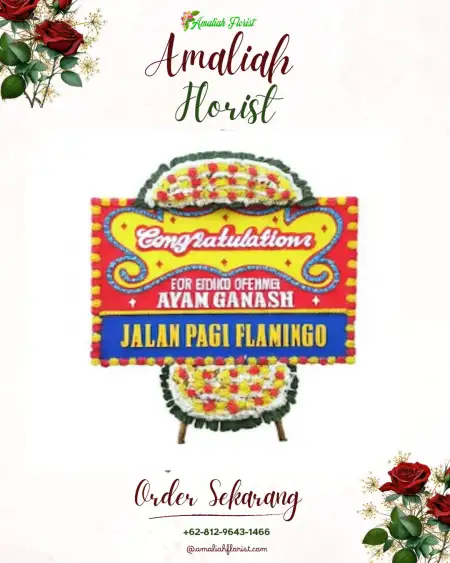 Sewa Papan Bunga Datar